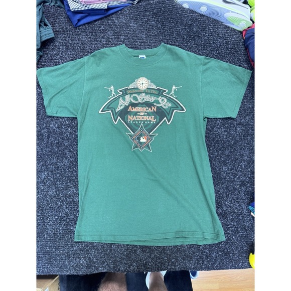 Russell Athletic Other - Vintage Baltimore All Star Game Russell T-Shirt Large 1993 Made in USA MLB Green